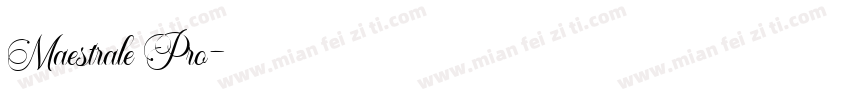 Maestrale Pro字体转换